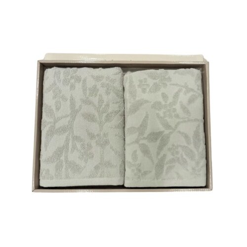 Dekordom peškir flower set 2/1 - 50x90 + 70x140 - mint green ( 025029 ) Slike