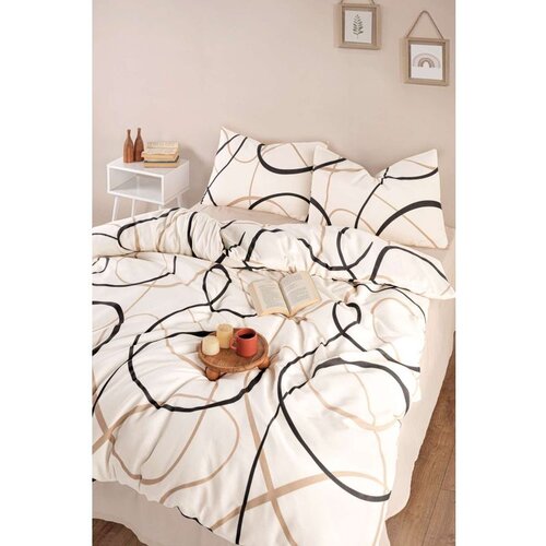  linerondom - cream cream super king quilt cover set (fr) Cene