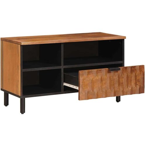  ormar Fin&amp;scaron; acacije smeđa 80 x 33 5 x 46 cm Čvrsto drvo manga Slike