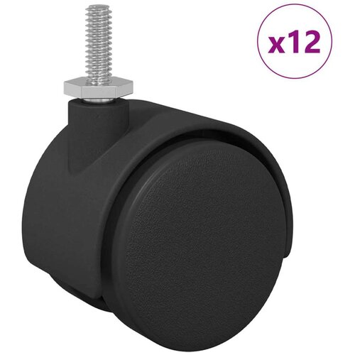  Kaster 12 pcs Crna i srebrna 37 8 x 40 mm Željezo i PP Slike