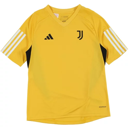 Adidas Tehnička sportska majica žuta / crna / bijela