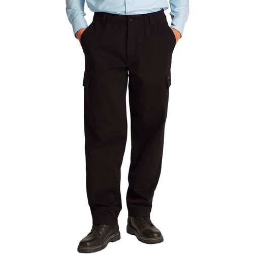 Calvin Klein Jeans Hlače REGULAR STRAIGHT CAR J30J327615 Črna Slike