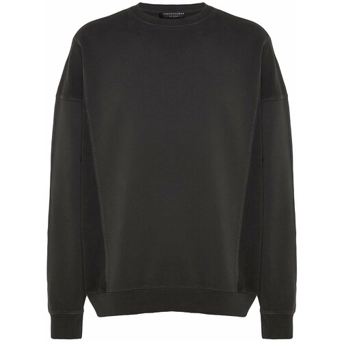 Trendyol Sweatshirt - Gray - Oversize Slike