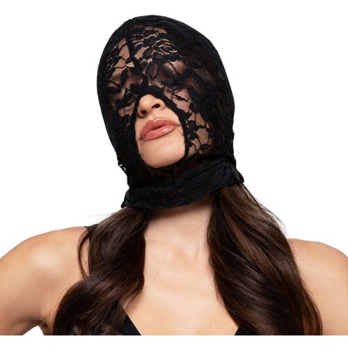 Bedroom Fantasies Lace BDSM Mask - Black Cene