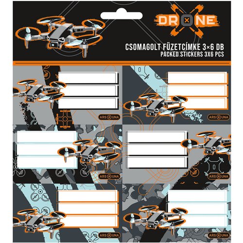 Ars Una Drone X pakirane naljepnice za bilježnice 3x6 kom Cijene