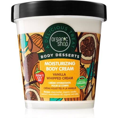 Organic Shop Body Desserts Vanilla Whipped Cream hidratantna krema za tijelo, 450 ml Cijene