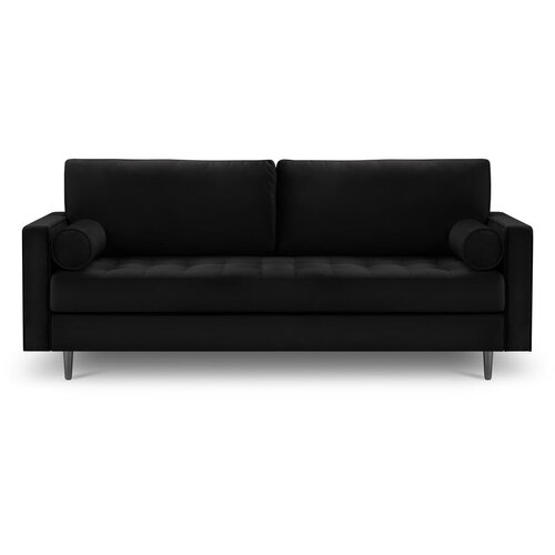 Milo Casa crna baršunasta sofa Santo, 219 cm Cijene