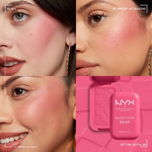 NYX Professional Makeup Buttermelt Blush pudrasto rdečilo odtenek 08 Gettin Butta 5 g Slike