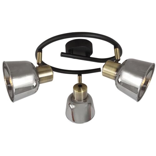  Klausen KL163004 - Spot svetiljka SMOKY 3xE14/9W/230V crna/mesing/siva Cene