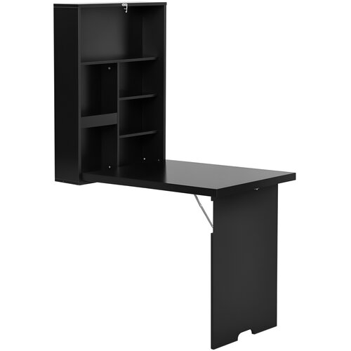 HOMCOM Pisalna miza MDF 94,5D x 60&Scaron; x 147V cm črna, (5000243027) Cene