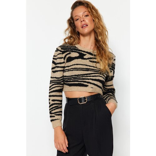 Trendyol Sweater - Brown - Regular fit Slike