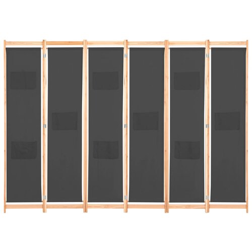 Maison Chic Paravan - Sobne pregrade 6-delni 240x170x4 cm sivo blago, (22112042) Cene