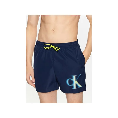 Calvin Klein Swimwear Kopalne hlače KM0KM00800 Mornarsko modra Regular Fit