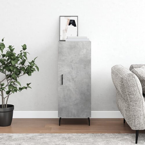 vidaXL Komoda betonsko siva 34,5x34x90 cm inženirski les Cene