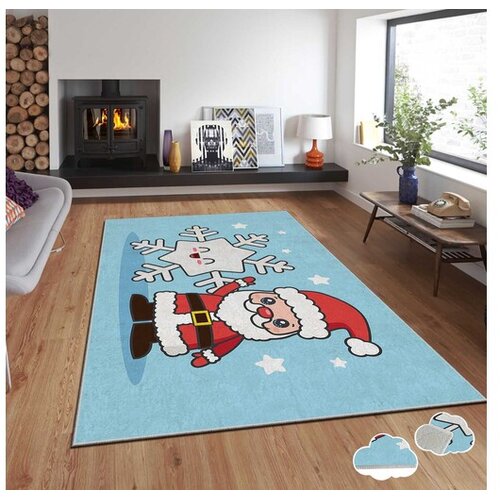 Conceptum Hypnose tepih s novogodi&scaron;njim motivima Asr-Crpt-33, pravokutni, 100 x 140 cm, plavi Cijene