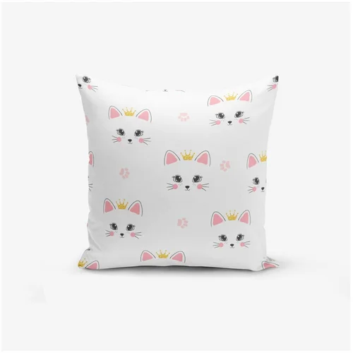 Mila Home Otroška blazina 43x43 cm White Pink Cat –