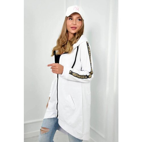 Kesi Sweatshirt with zip at the back white Cijene