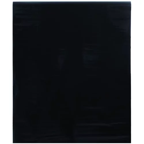 vidaXL Folija za okna statična matirana črna 60x2000 cm PVC