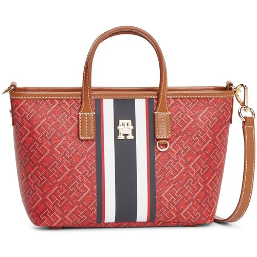 Tommy Hilfiger Ročne torbice Th Monoplay Mini Tote Stripe Le Rdeča Slike