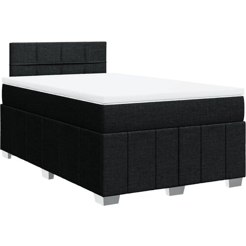 Maison Chic Box spring postelja - Vzmetna postelja z vzmetnico črna 120x190 cm blago SL5496, (21887161) Cene