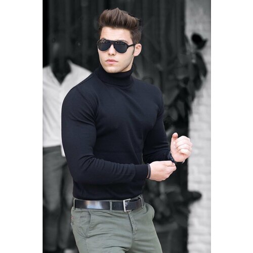 Madmext Sweater - Black - Fitted Slike