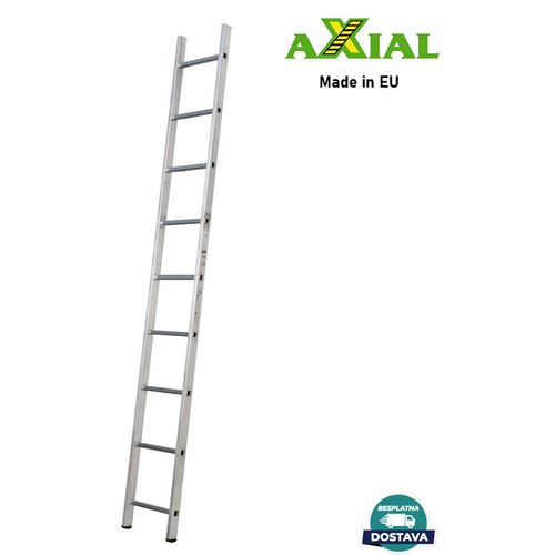 Axial jednodelne merdevine 1x9 - 2,55m aluminijumske Cene