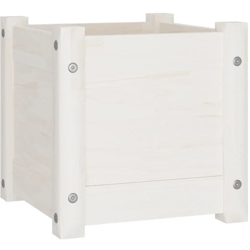 Maison Chic Vrtno cvetlično korito - Cvetlični Lonec belo 31x31x31 cm trdna borovina, (21790039) Maison Chic Vrtno cvetlično korito - Cvetlični Lonec belo 31x31x31 cm trdna borovina, (21790039)