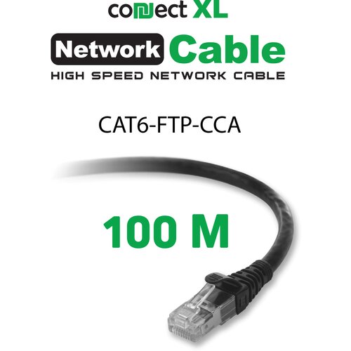 Connect Xl Mrežni FTP kabl, CAT6, CCA, 100 met. - Cat6e FTP CCA (dark gray), Sivi Slike