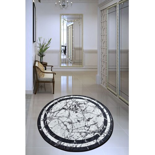 Conceptum Hypnose tepih Marmor , &amp;Oslash;120cm, Crno-beli Slike