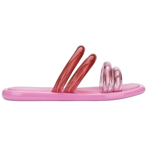 Melissa Sandali & Odprti čevlji Airbubble Slide - Pink/Pink Transp Rožnata