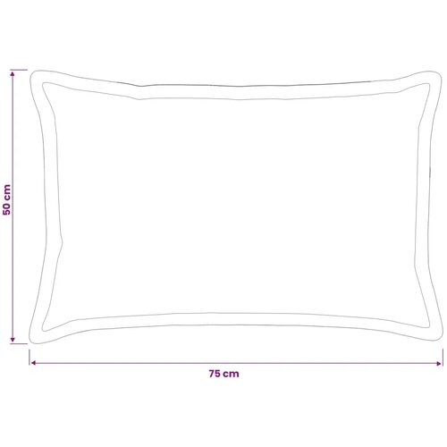  Presvlaka za jastuk 6 kom. HOUTEN Vinska crvena 50 x 75 cm - boja crnog vina 50 x 75 cm 6 Slike