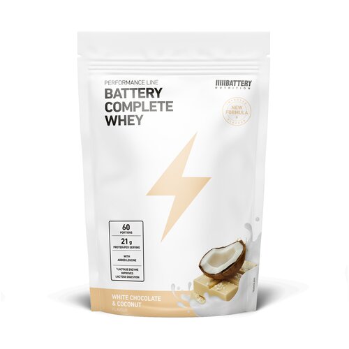 Battery Nutrition BATTERY COMPLETE WHEY, bijela čokolada i kokos 1800g Cene