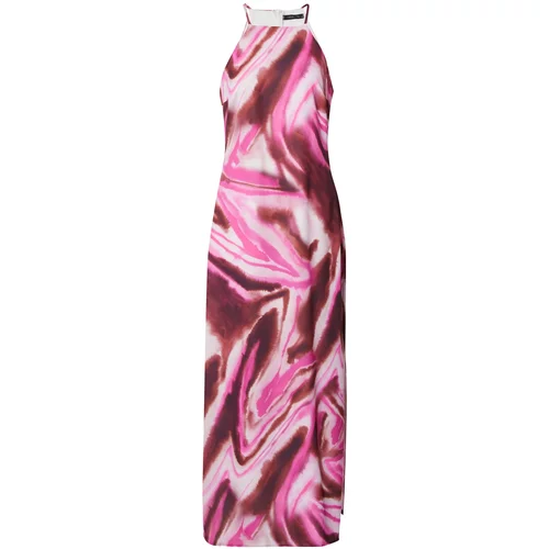Trendyol Ljetna haljina roza / svijetloroza / bordo / bijela