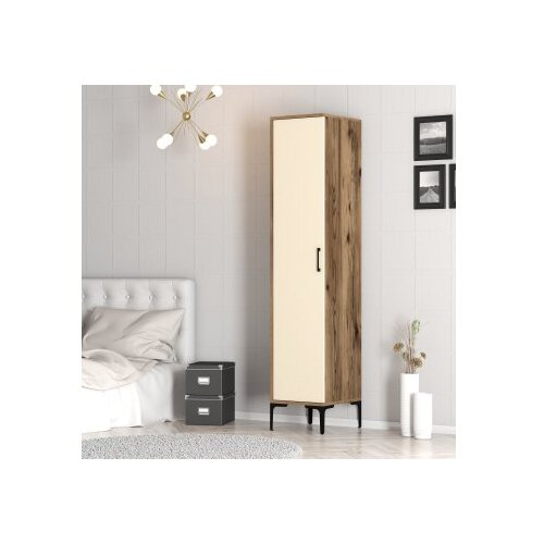 Hanah home kumsal s - walnut, cream walnutcream wardrobe Slike