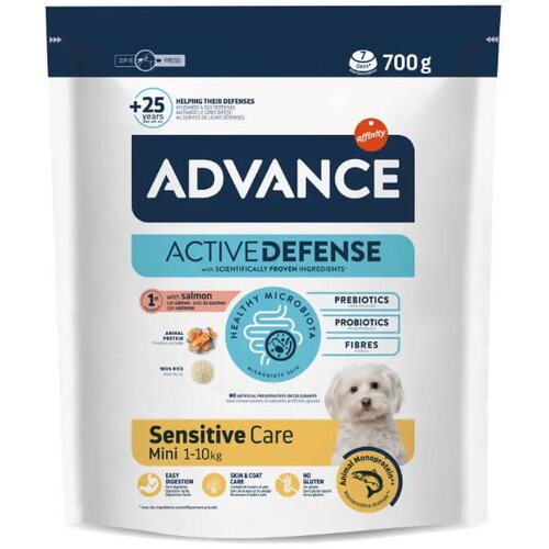 Advance Adult Mini Sensitive - losos in riž 700 g Cene