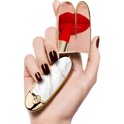 Guerlain Rouge G Double Mirror Jewel Case etui za &amp;scaron;minko z ogledalom Le Marbre 1 kos Slike