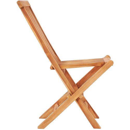 VidaXL 3-dijelni bistro set sa sivim jastucima od masivne tikovine Slike