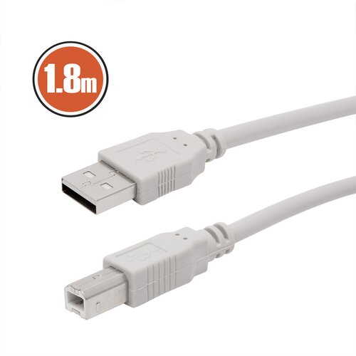 Delight usb kabel 2.0 za tiskalnik usb a - usb b 1.8m bel Slike