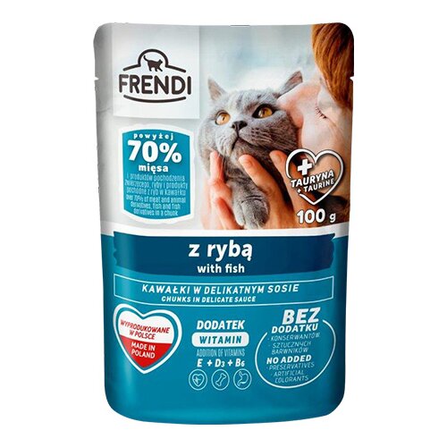 FRENDI Hrana za mačke, Riba, 100g Slike