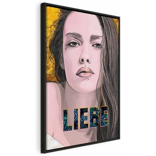  Slika - Liebe (1 Part) Vertical 80x120 U crnom drvenom okviru Cene