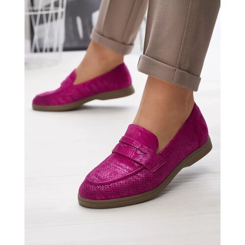 Resti Fuchsia openwork women&amp;#039;s moccasins with shiny finish Idesa - Footwear Slike