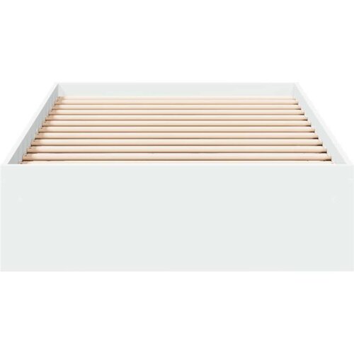 VidaXL Okvir kreveta s ladicama bijeli 90 x 200 cm konstruirano drvo Slike