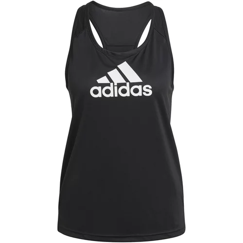 Adidas Sportski top crna / bijela