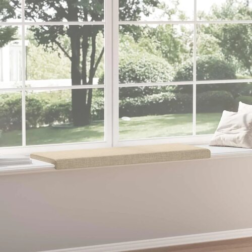  Jastučić za klupu Tkanina Krem Dubina 35 cm - Krem 110 x 38 x 6 5 cm Slike
