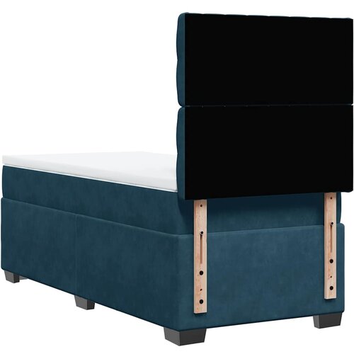 Box spring krevet s madracem plavi 90x190 cm bar&amp;scaron;unasti Slike
