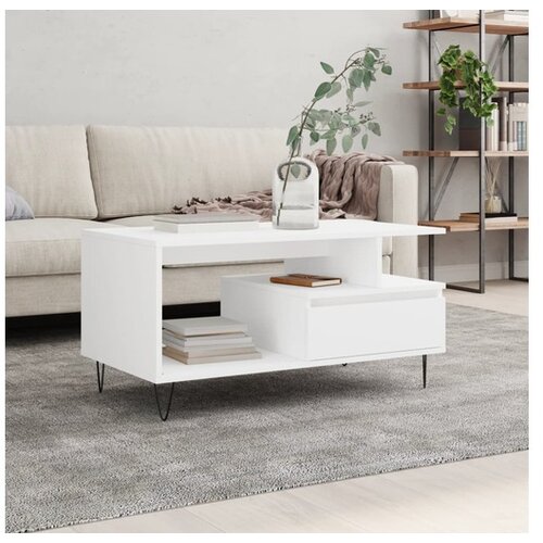 vidaXL Stolić za kavu bijeli 90 x 49 x 45 cm od konstruiranog drva Cijene