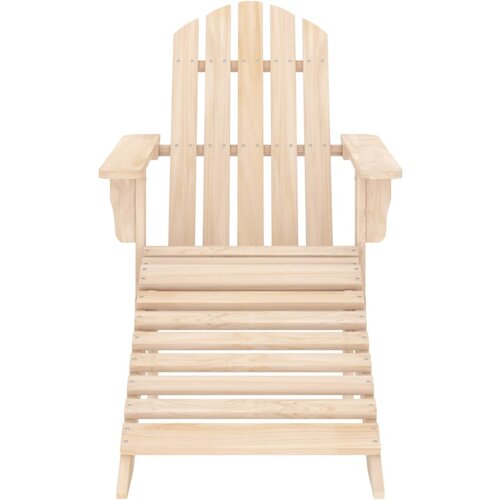 Maison Chic Vrtni Stoli - Stol za vrt Adirondack z naslonjalom za noge trden les jelke JS606, (21878964) Cene