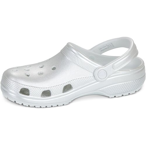 Crocs Cokli Classic Tinted Metallic Clog Srebrna Slike