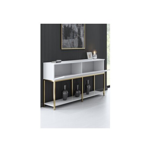 Woody Fashion komoda Lord White Gold Slike