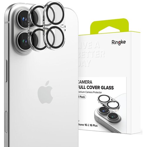 Ringke CAMERA COVER CASE PROTECTOR 2-PACK ZA IPHONE 16/16 PLUS CLEAR, (22002371) Slike